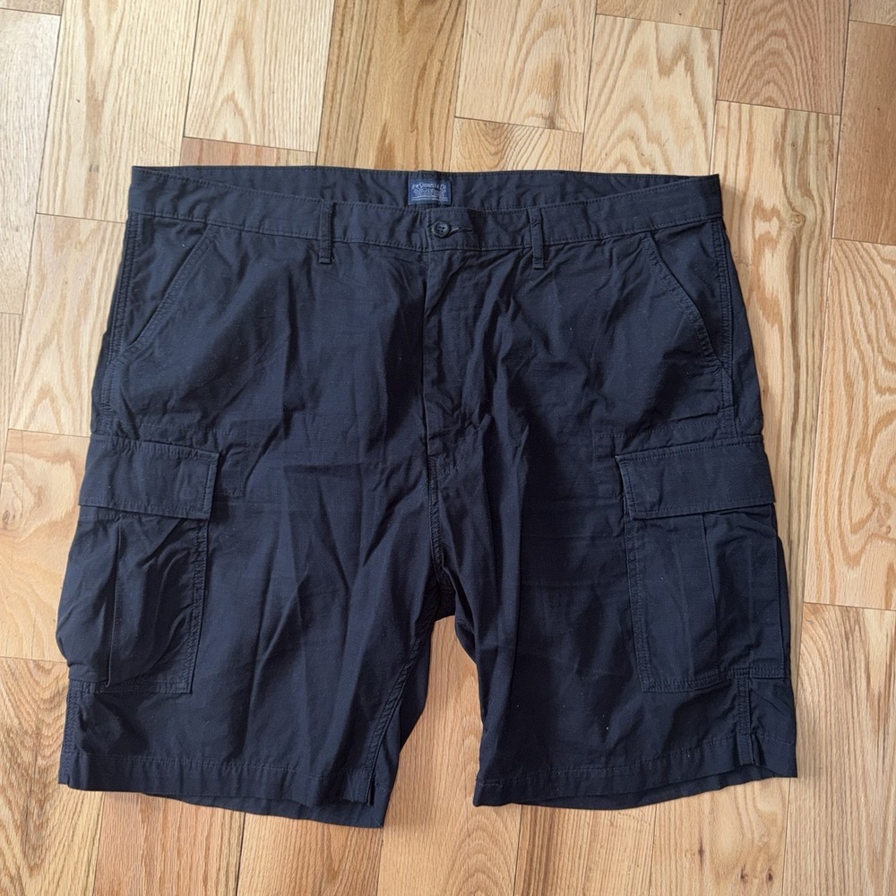 Levi's Mens Black Carrier Cargo Shorts Size 44